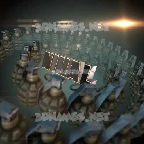 nihal in Grenades style - 3D name wallpaper nihal in Grenades style - 3D name wallpaper