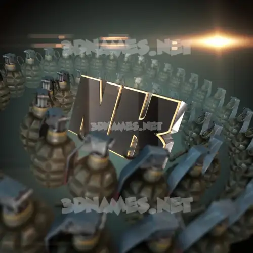 nk in Grenades style - 3D name wallpaper nk in Grenades style - 3D name wallpaper