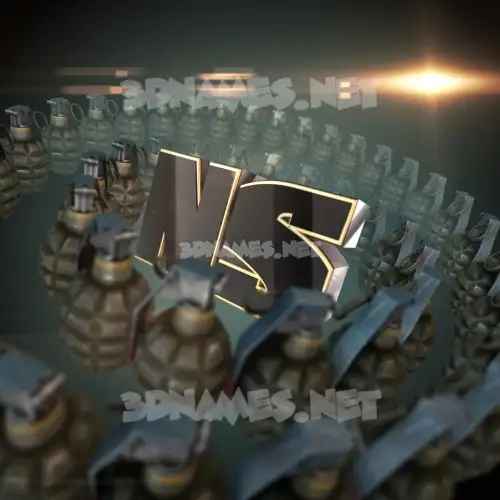 ns in Grenades style - 3D name wallpaper ns in Grenades style - 3D name wallpaper
