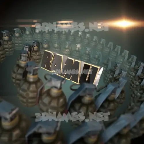 ramu in Grenades style - 3D name wallpaper ramu in Grenades style - 3D name wallpaper