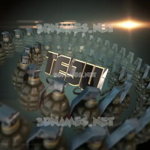 teju in Grenades style - 3D name wallpaper teju in Grenades style - 3D name wallpaper