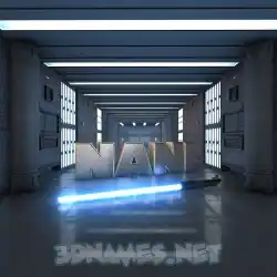 nani in Light Saber style - 3D name wallpaper