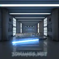 pratiksha in Light Saber style - 3D name wallpaper