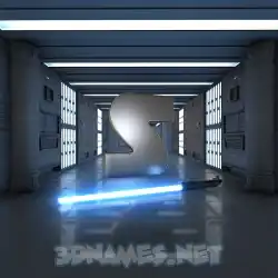 s in Light Saber style - 3D name wallpaper