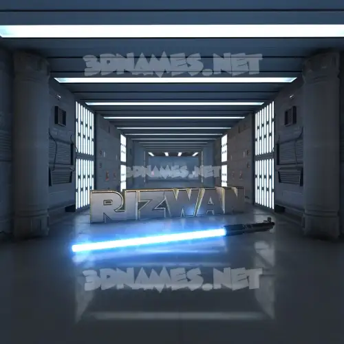 rizwan in Light Saber style - 3D name wallpaper rizwan in Light Saber style - 3D name wallpaper