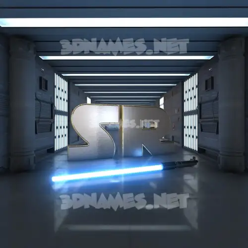 sr in Light Saber style - 3D name wallpaper sr in Light Saber style - 3D name wallpaper