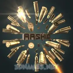 aashiq in Bullet Time style - 3D name wallpaper