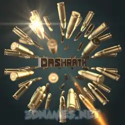 dashrath in Bullet Time style - 3D name wallpaper