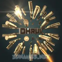 dhruv in Bullet Time style - 3D name wallpaper