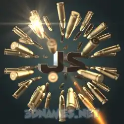 js in Bullet Time style - 3D name wallpaper