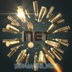 net in Bullet Time style - 3D name wallpaper