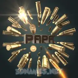 papa in Bullet Time style - 3D name wallpaper
