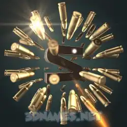 s in Bullet Time style - 3D name wallpaper