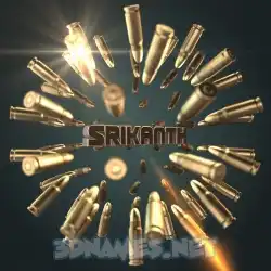 srikanth in Bullet Time style - 3D name wallpaper