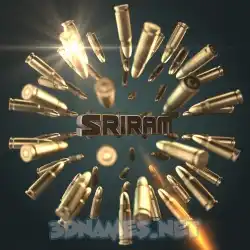 sriram in Bullet Time style - 3D name wallpaper
