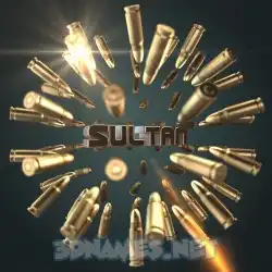 sultan in Bullet Time style - 3D name wallpaper