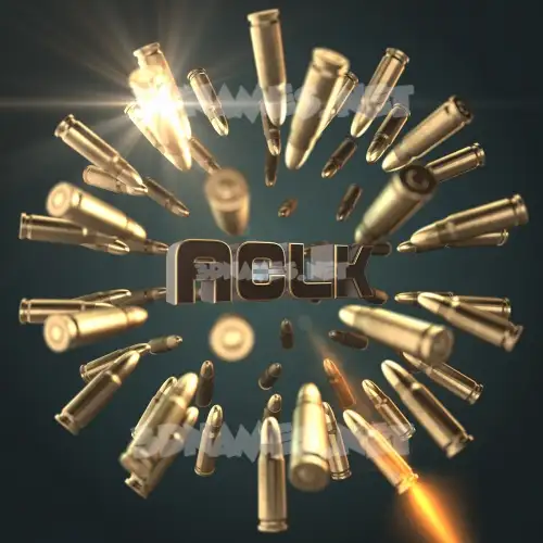 aclk in Bullet Time style - 3D name wallpaper