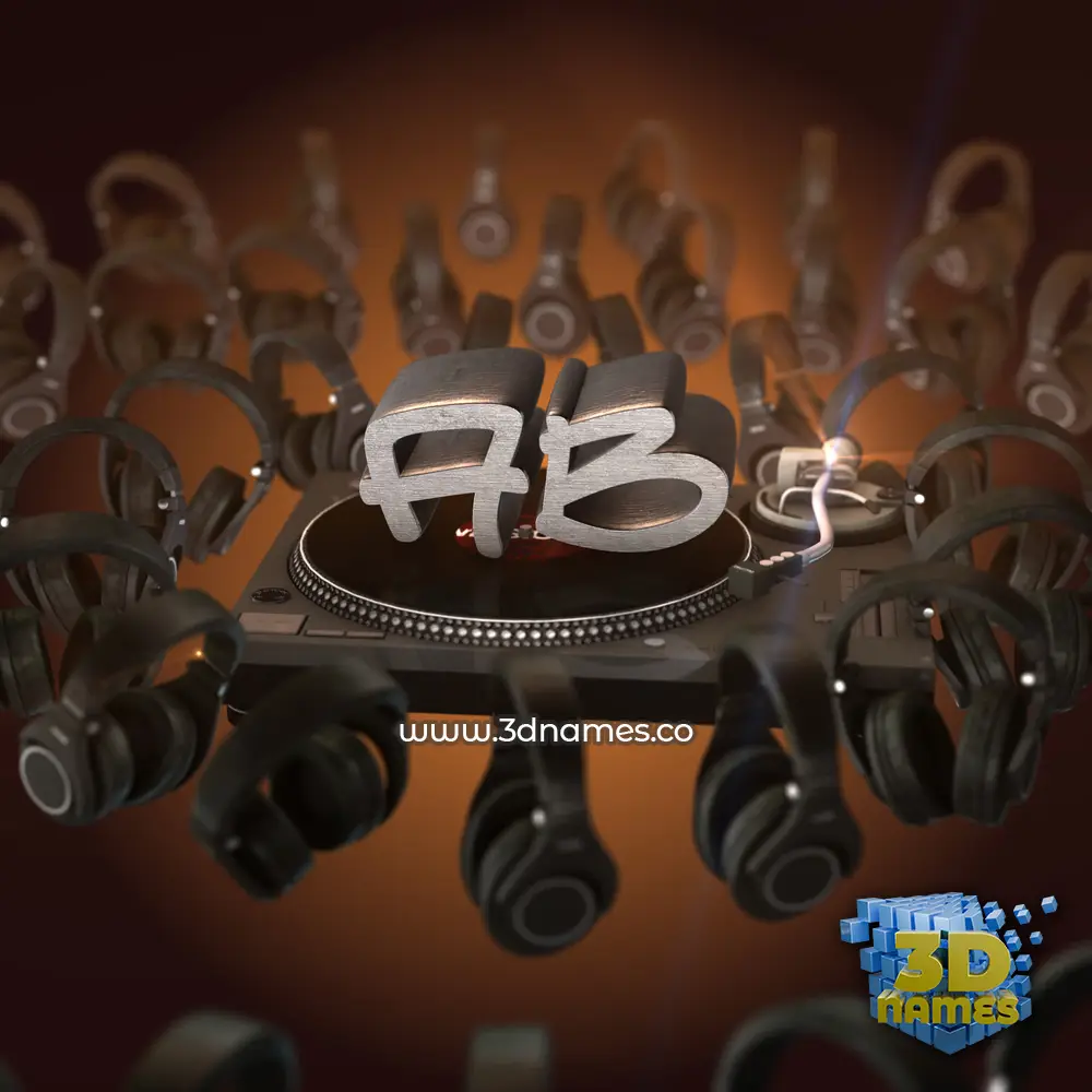 ab in DJ Yourself style - 3D name wallpaper ab in DJ Yourself style - 3D name wallpaper