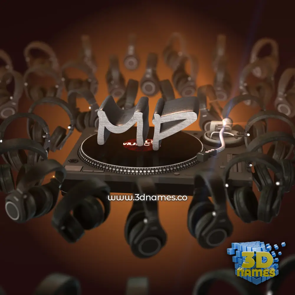 mp in DJ Yourself style - 3D name wallpaper mp in DJ Yourself style - 3D name wallpaper