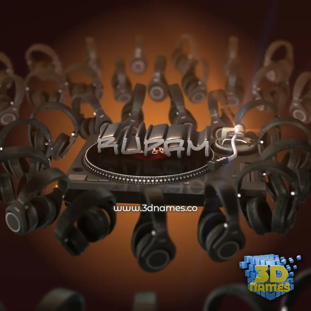 rupam in DJ Yourself style - 3D name wallpaper