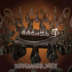 aashiq in DJ Yourself style - 3D name wallpaper
