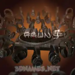 arun in DJ Yourself style - 3D name wallpaper