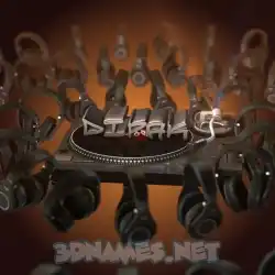 dipak in DJ Yourself style - 3D name wallpaper