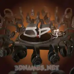 jp in DJ Yourself style - 3D name wallpaper