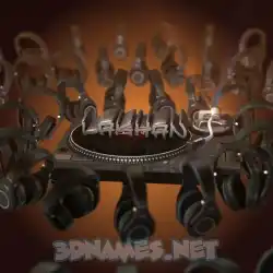 lakhan in DJ Yourself style - 3D name wallpaper