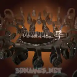 mohammad in DJ Yourself style - 3D name wallpaper