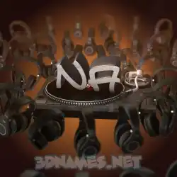 na in DJ Yourself style - 3D name wallpaper