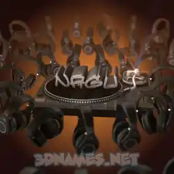 nagu in DJ Yourself style - 3D name wallpaper