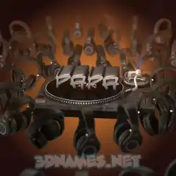 papa in DJ Yourself style - 3D name wallpaper
