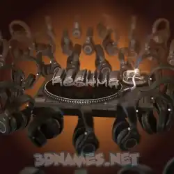 reshma in DJ Yourself style - 3D name wallpaper