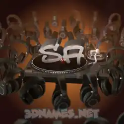 sa in DJ Yourself style - 3D name wallpaper