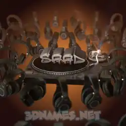 saad in DJ Yourself style - 3D name wallpaper