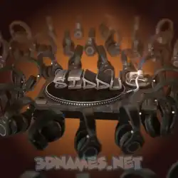 siddu in DJ Yourself style - 3D name wallpaper