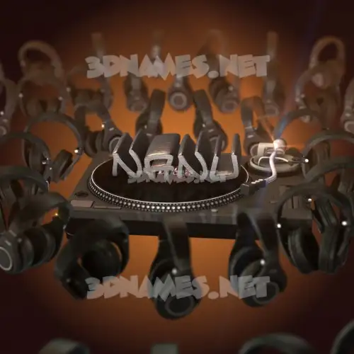 nanu in DJ Yourself style - 3D name wallpaper nanu in DJ Yourself style - 3D name wallpaper