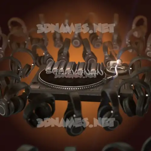 saravanan in DJ Yourself style - 3D name wallpaper