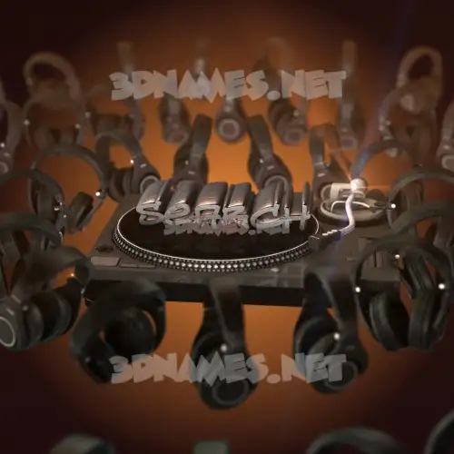 search in DJ Yourself style - 3D name wallpaper