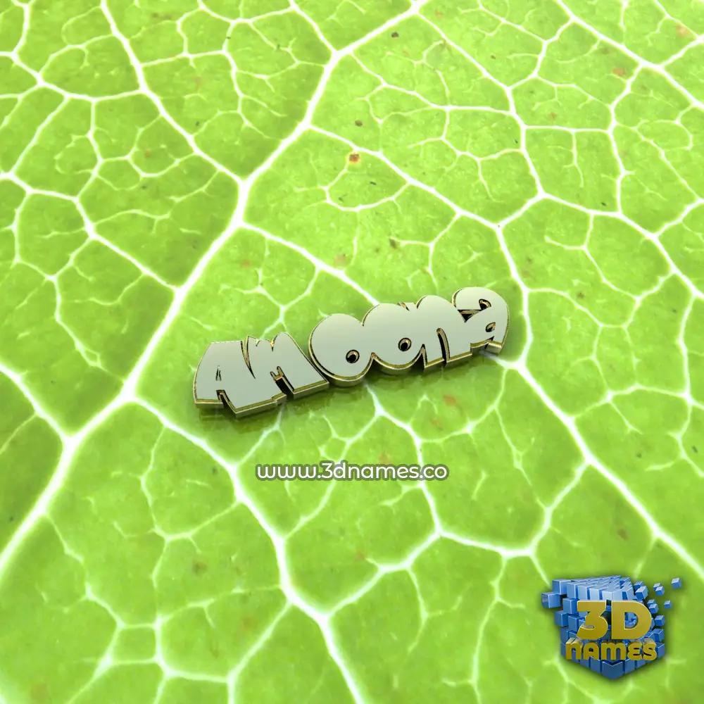 amoona in Gold Leaf style - 3D name wallpaper amoona in Gold Leaf style - 3D name wallpaper