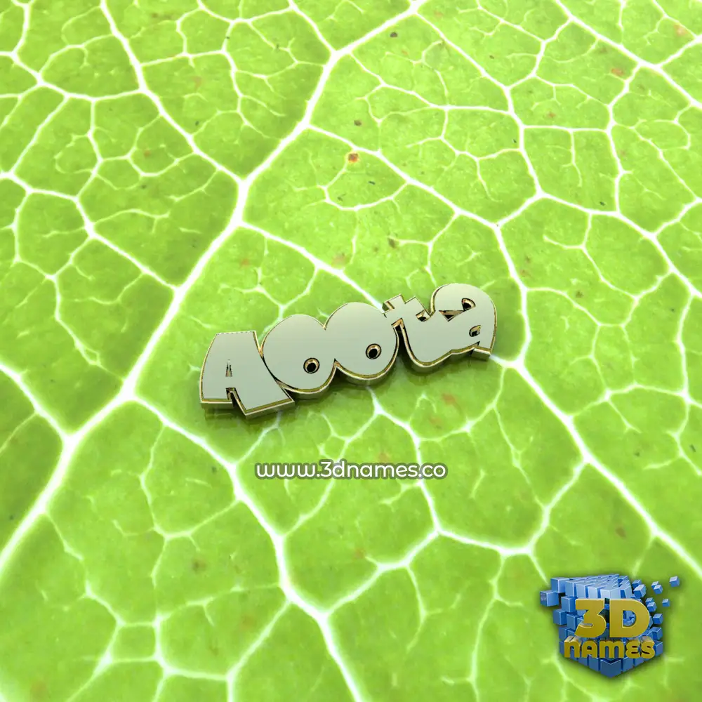 aoota in Gold Leaf style - 3D name wallpaper aoota in Gold Leaf style - 3D name wallpaper