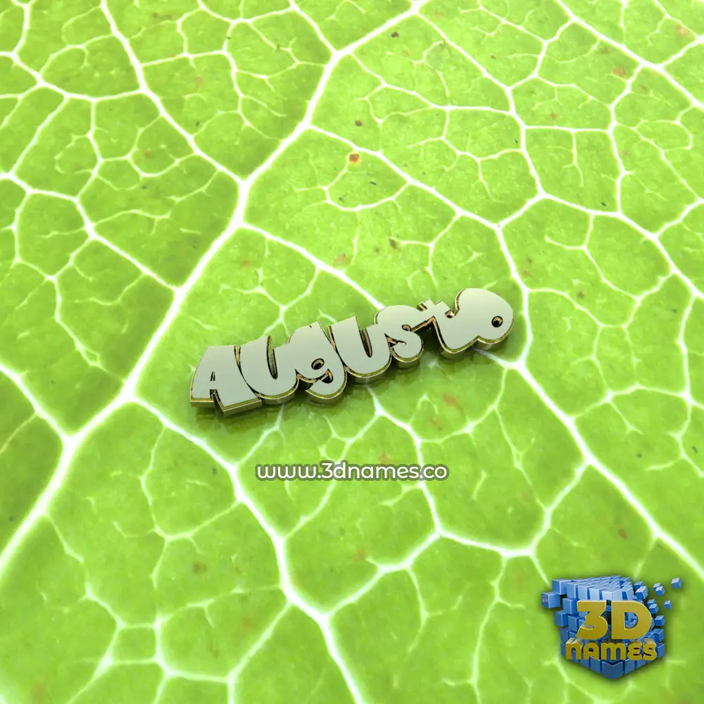 augusto in Gold Leaf style - 3D name wallpaper augusto in Gold Leaf style - 3D name wallpaper