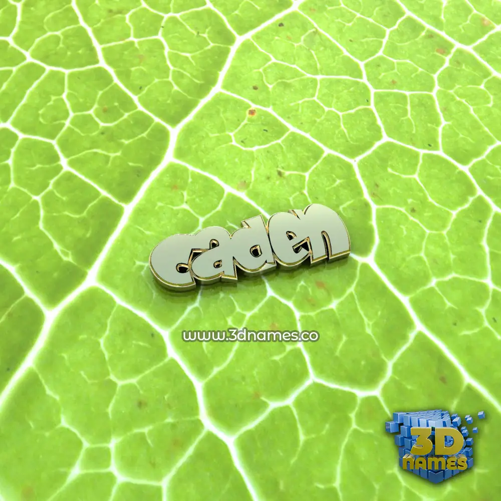caden in Gold Leaf style - 3D name wallpaper