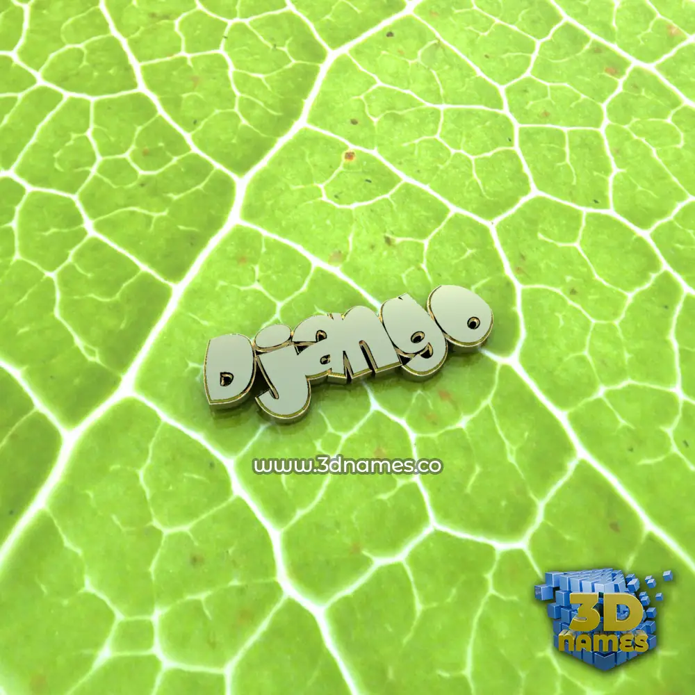 django in Gold Leaf style - 3D name wallpaper