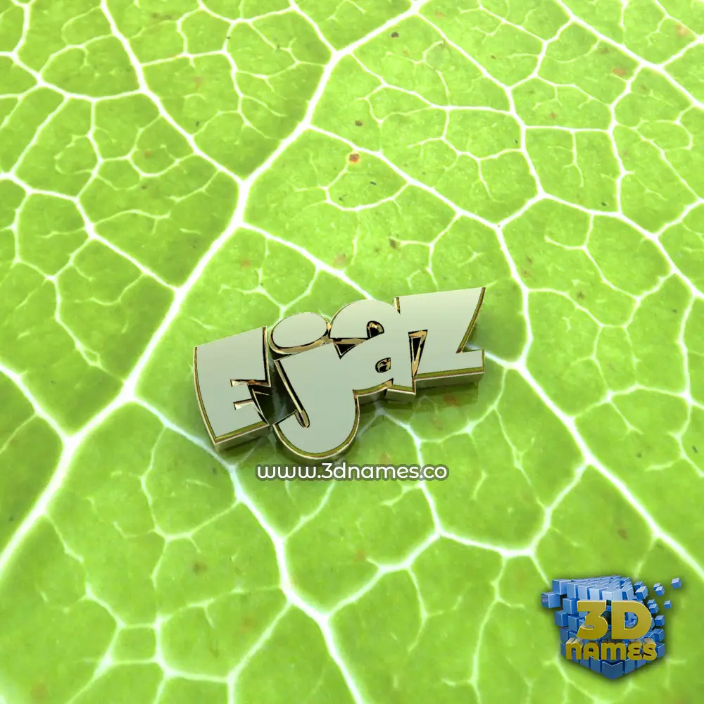 ejaz in Gold Leaf style - 3D name wallpaper ejaz in Gold Leaf style - 3D name wallpaper