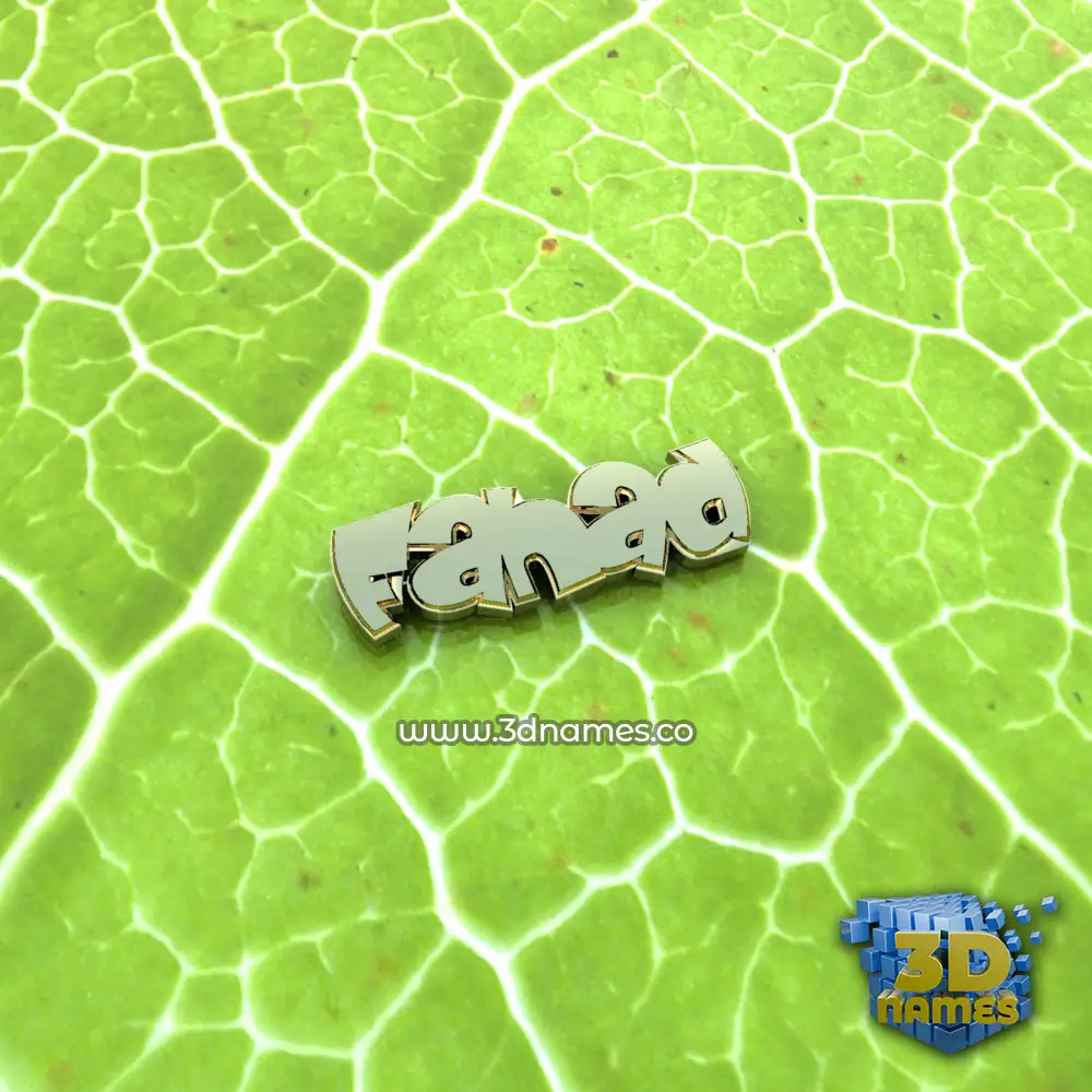 fahad in Gold Leaf style - 3D name wallpaper fahad in Gold Leaf style - 3D name wallpaper