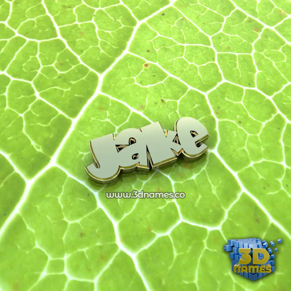 jake in Gold Leaf style - 3D name wallpaper jake in Gold Leaf style - 3D name wallpaper