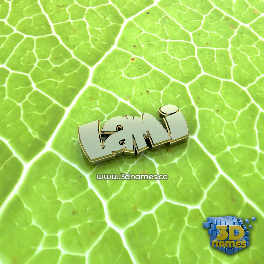lami in Gold Leaf style - 3D name wallpaper lami in Gold Leaf style - 3D name wallpaper
