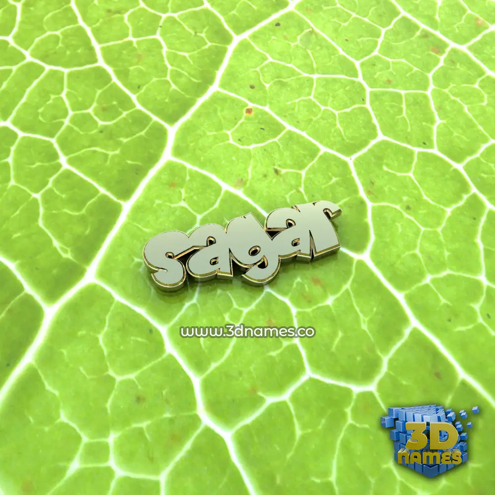sagar in Gold Leaf style - 3D name wallpaper sagar in Gold Leaf style - 3D name wallpaper